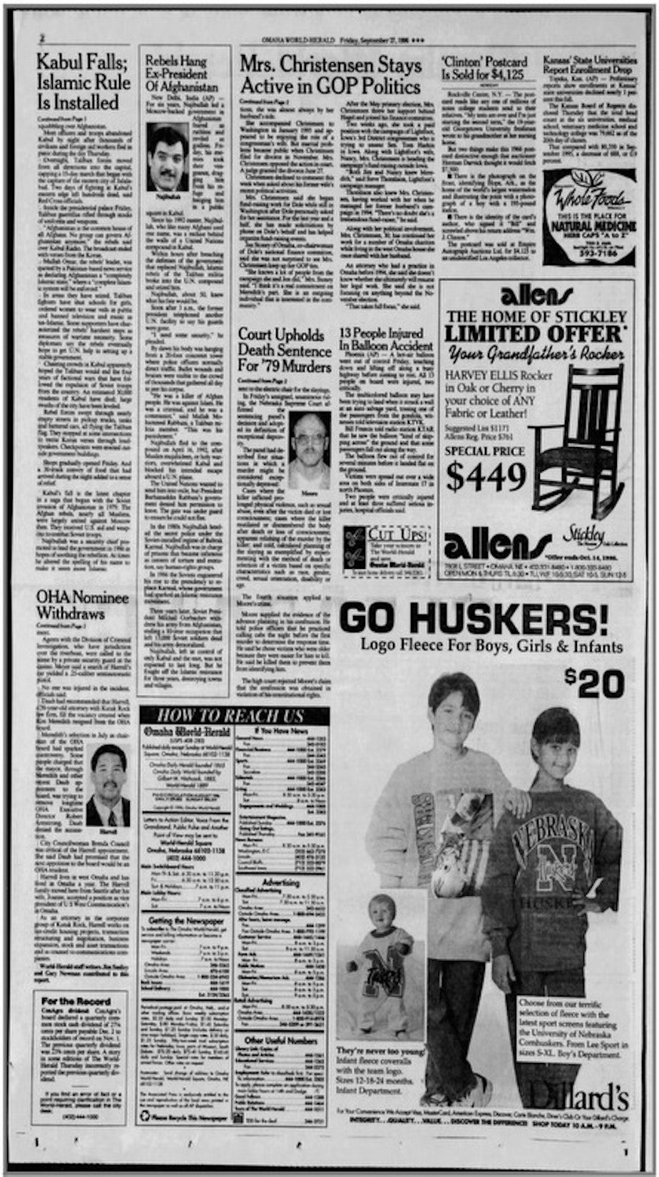 caption: A 1996 article published by the Omaha World-Herald detailing Seattle Mayor Bruce Harrell's withdrawal of his nomination for an appointment to the board of the Omaha Housing Authority at the time.