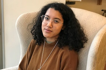 caption: Seattle Youth Poet Laureate Azura Tyabji