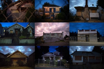 caption: Vacant buildings around Seattle