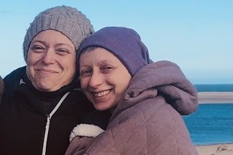 caption: Siblings Alex Yurgenson (left) and River Adams.