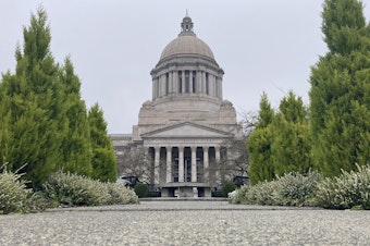 caption: The Washington State Capitol in Olympia. 