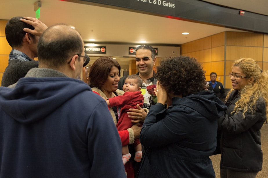 caption: Peiman Karimi and wife Neda Sharifi Khalafabadi left Iran three years ago. They won't say what prompted their departure, but Neda says the reason was religion. Neda and Peiman are Christians.