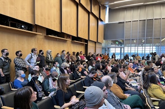 caption: The Seattle City Council voted Sept. 17, 2024 to approve new criminal penalties for loitering in drug and prostitution zones.