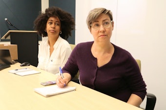 caption: This week, Eula Scott Bynoe and Jeannie Yandel talk to Emily Schwing about why she quit the Northwest News Network — and why she decided to go public with that information. 