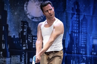 caption: "A Very Die Hard Christmas" at Seattle Public Theater in 2022.