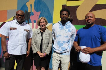 caption: Derrick Wheeler-Smith, Judge Judith Ramseyer, Kaeshon Adams, and Dominique Davis say they want King County to keep working toward zero youth detention. 